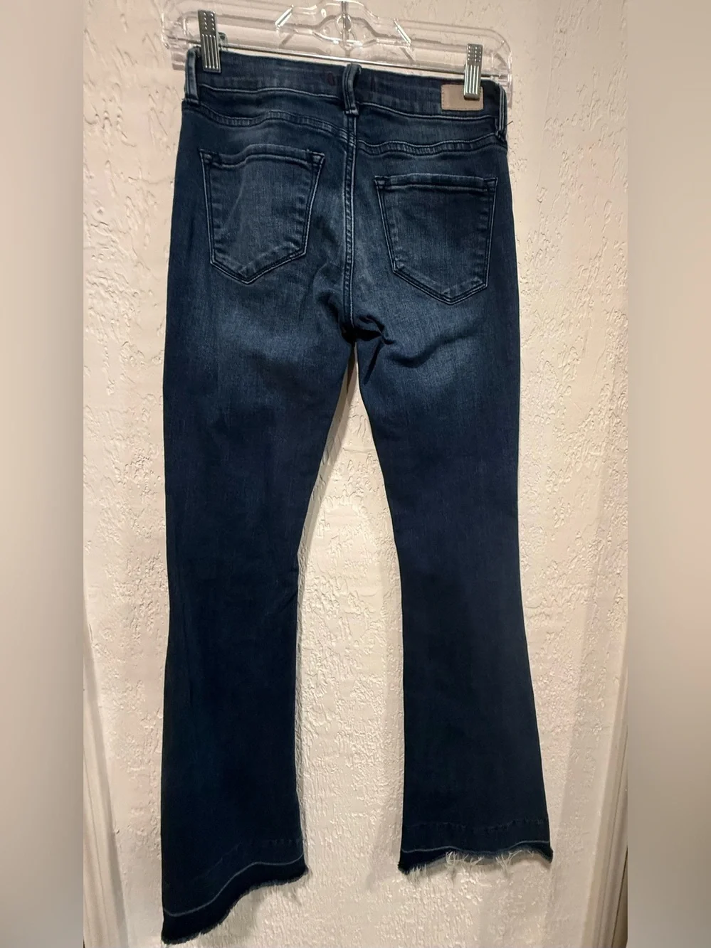Dear John Jeans Women 24Boot Cut Low Rise Dark Wash Stretch Denim Flare